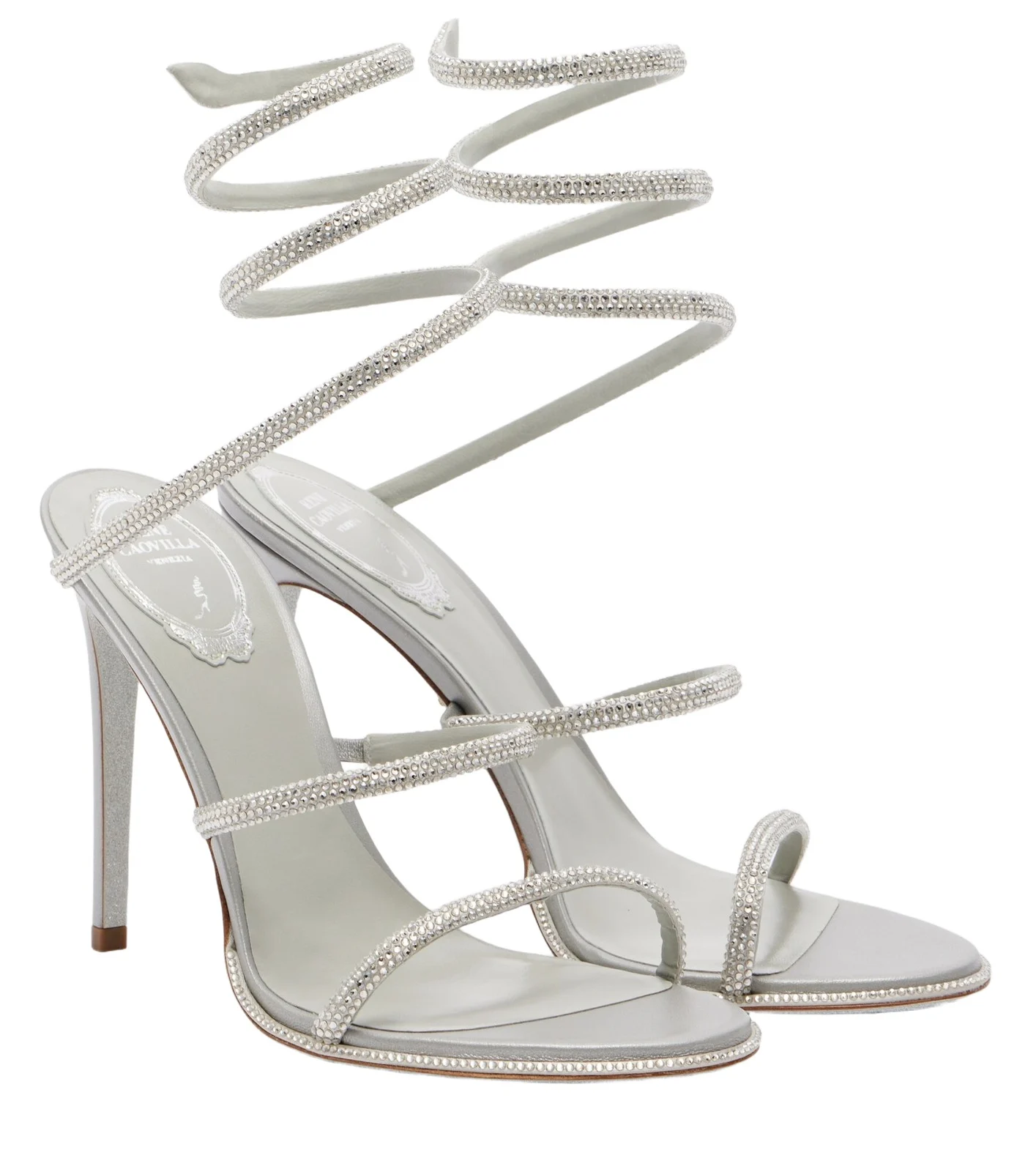Cleo embellished satin sandals Cleo embellished satin sandals