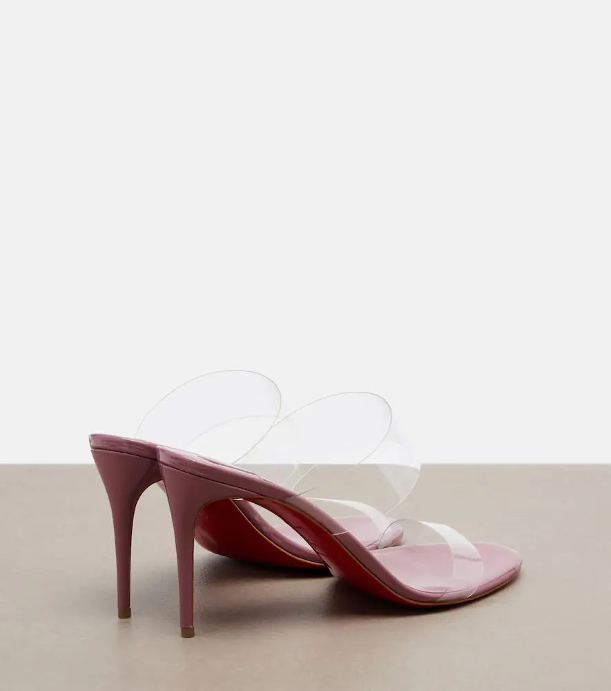 Christian Louboutin Just Nothing leather-trimmed TPU mules | Thumbnail 4 Christian Louboutin Just Nothing leather-trimmed TPU mules | Thumbnail 4