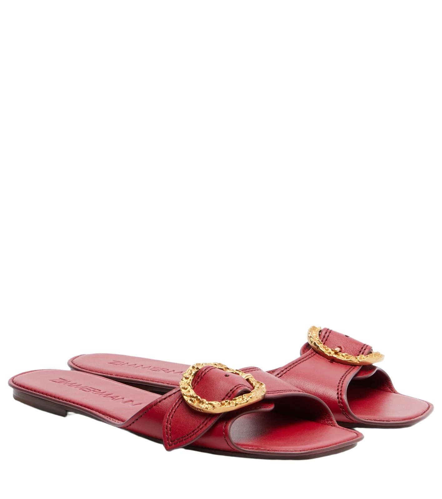 Solena leather slides Solena leather slides