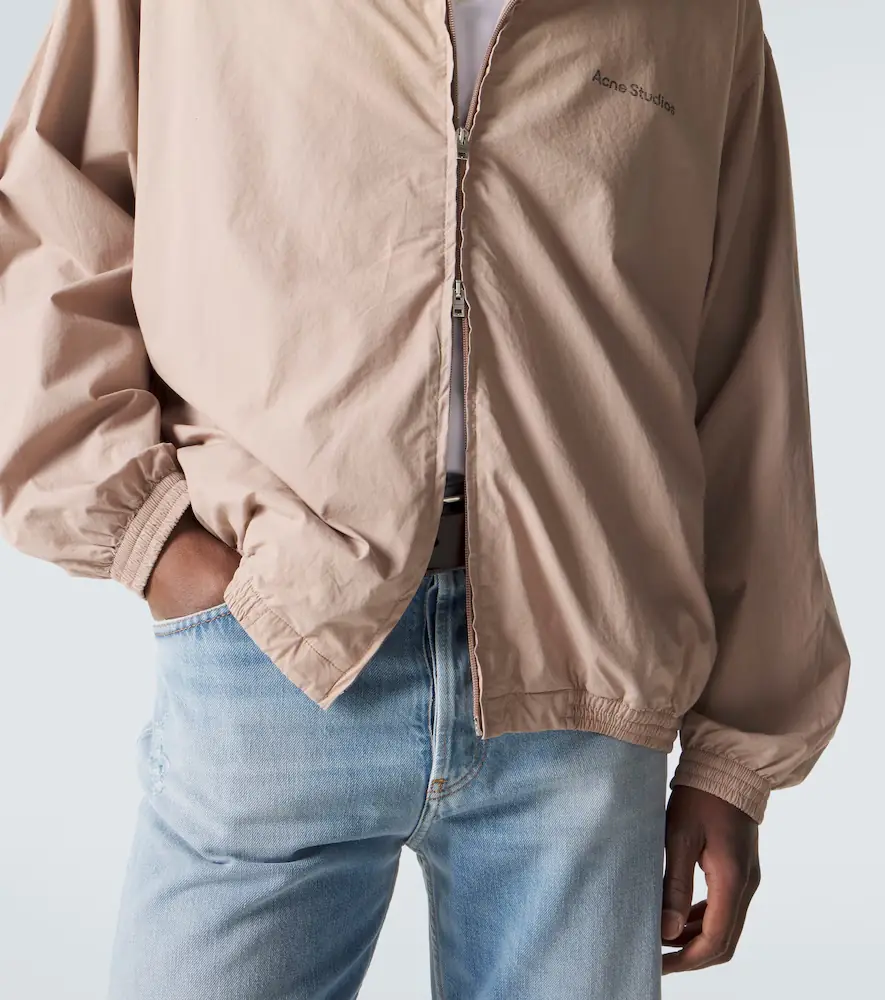 Acne Studios Logo cotton poplin blouson jacket | Thumbnail 3 Acne Studios Logo cotton poplin blouson jacket | Thumbnail 3
