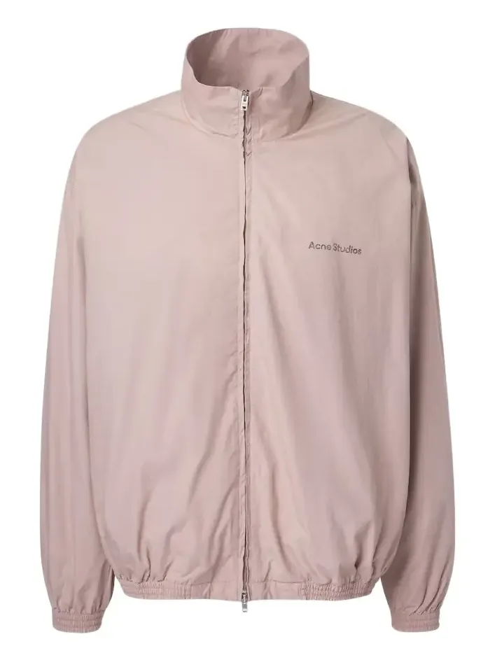Logo cotton poplin blouson jacket
