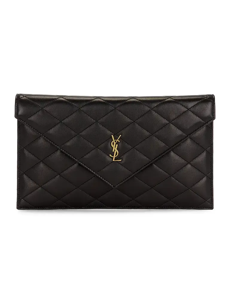 Agneau Plume Matelasse Pouch Agneau Plume Matelasse Pouch