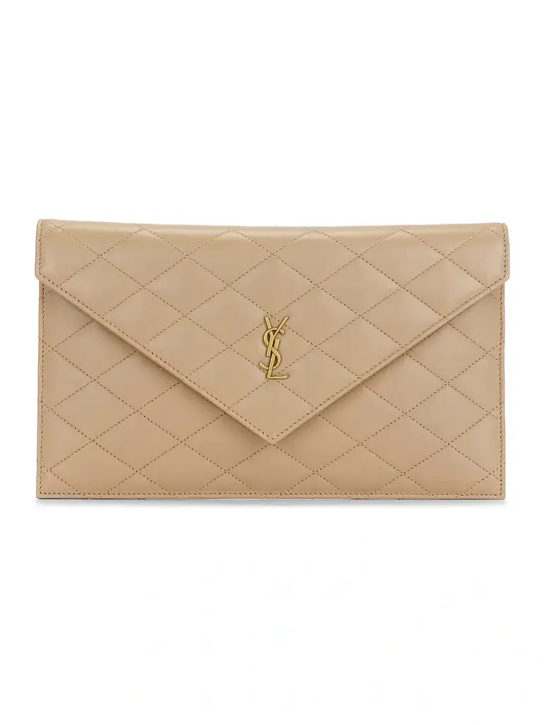 Agneau Plume Pouch Bag