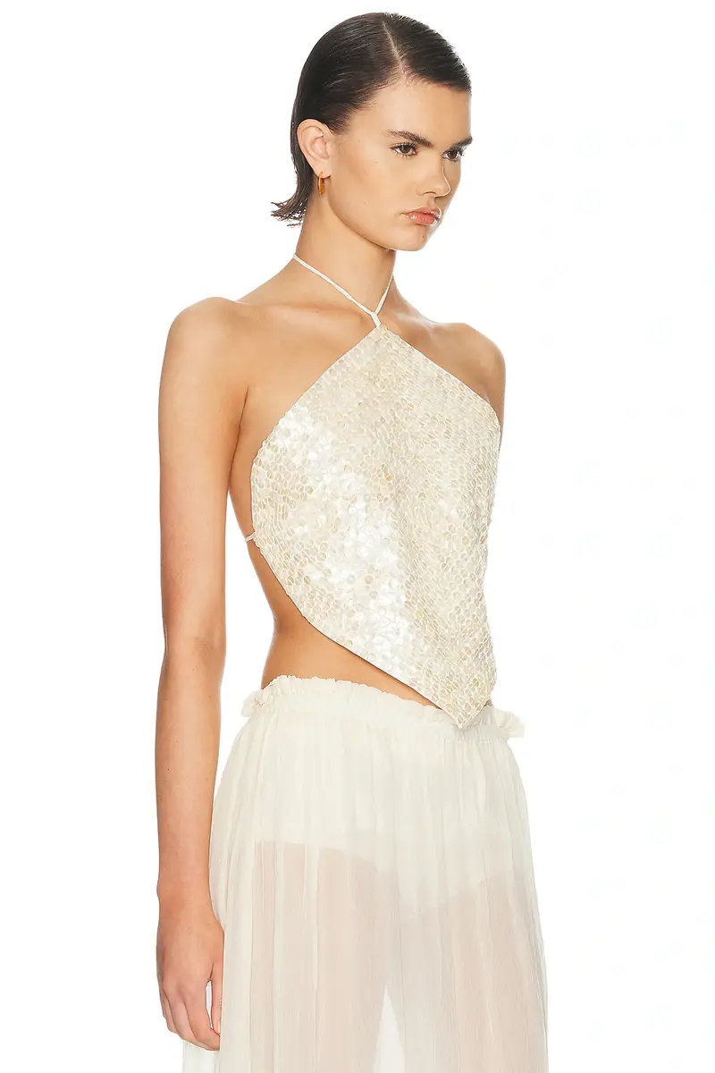 CHAN LUU Beaded Halter Top | Thumbnail 2 CHAN LUU Beaded Halter Top | Thumbnail 2