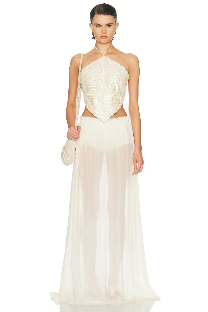 CHAN LUU Beaded Halter Top | Thumbnail 4 CHAN LUU Beaded Halter Top | Thumbnail 4