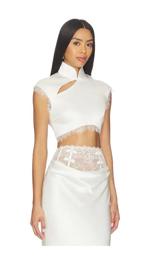 Sau Lee Lila Satin Top | Thumbnail 2