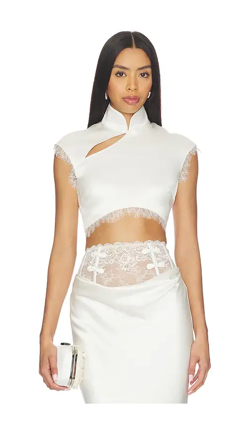 Sau Lee Lila Satin Top | Image 1 Sau Lee Lila Satin Top | Image 1