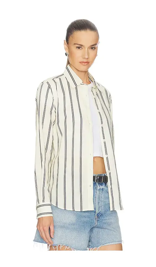 perfectwhitetee Cotton Poplin Slim Fit Button Down | Thumbnail 2