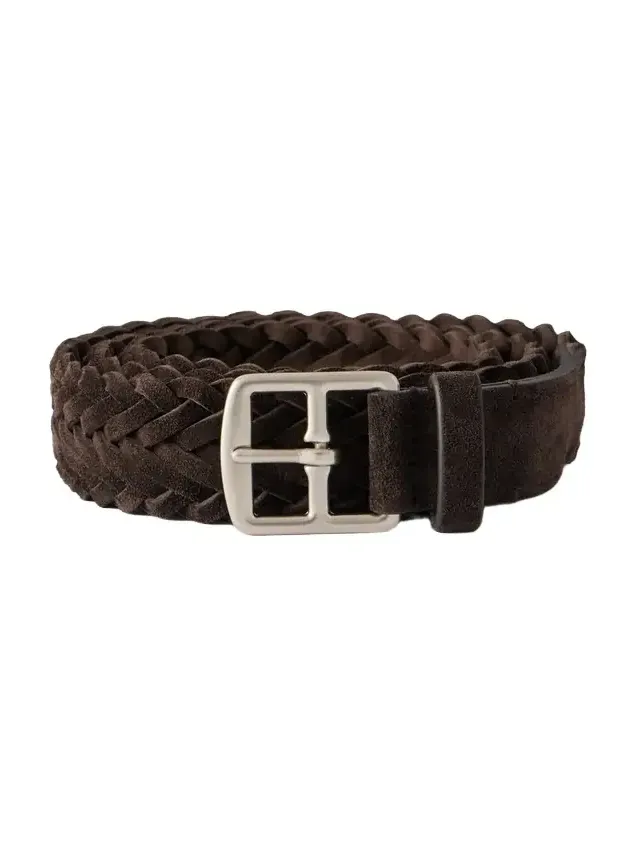 3cm Woven Suede Belt - Men 3cm Woven Suede Belt - Men