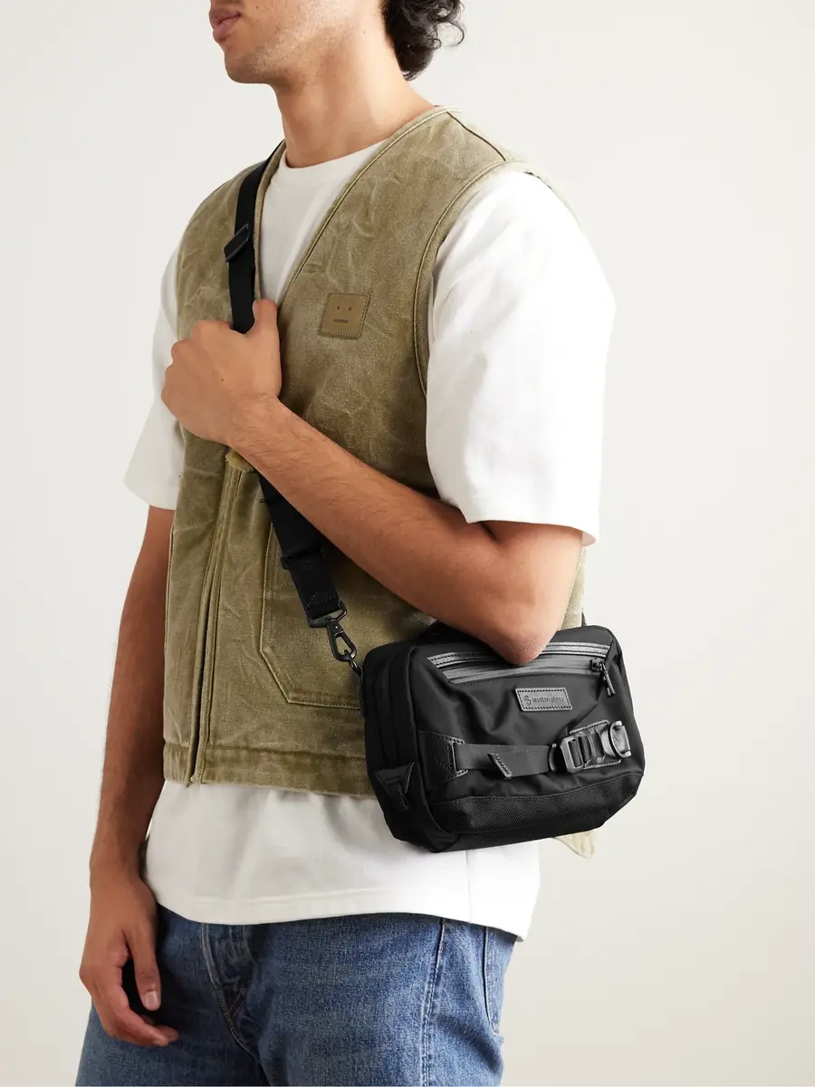 Master-Piece Potential Small Leather-Trimmed CORDURA® Nylon Messenger Bag - Men | Thumbnail 2