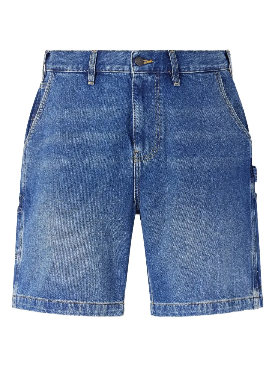 Straight-Leg Denim Shorts - Men Straight-Leg Denim Shorts - Men