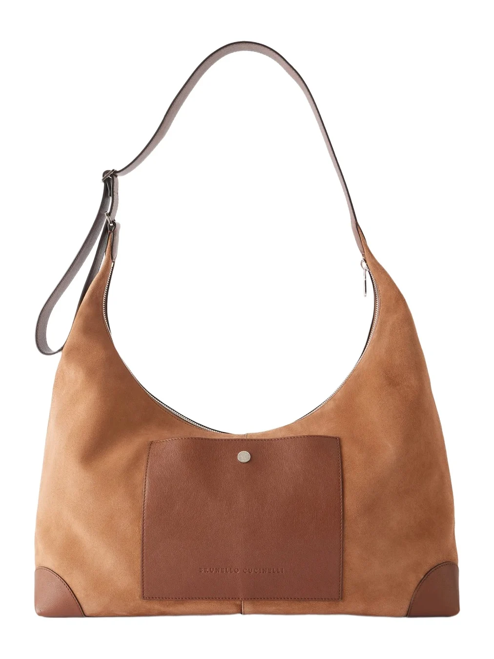 Leather-Trimmed Suede Tote Bag - Men