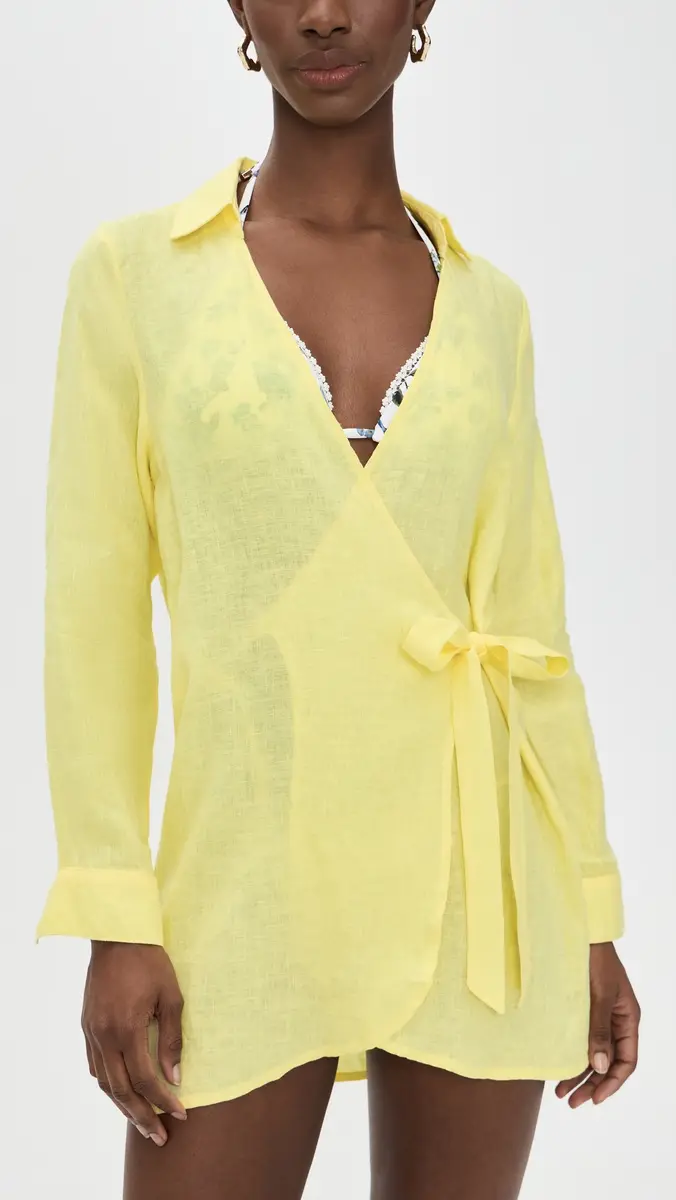 PQ Swim Lily Linen Cover Up | Thumbnail 2