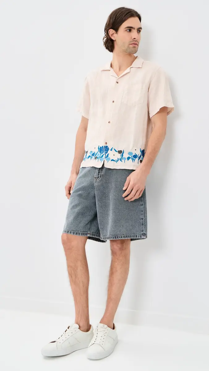 BATHER Pearl Lawn Linen Camp Shirt | Thumbnail 5 BATHER Pearl Lawn Linen Camp Shirt | Thumbnail 5