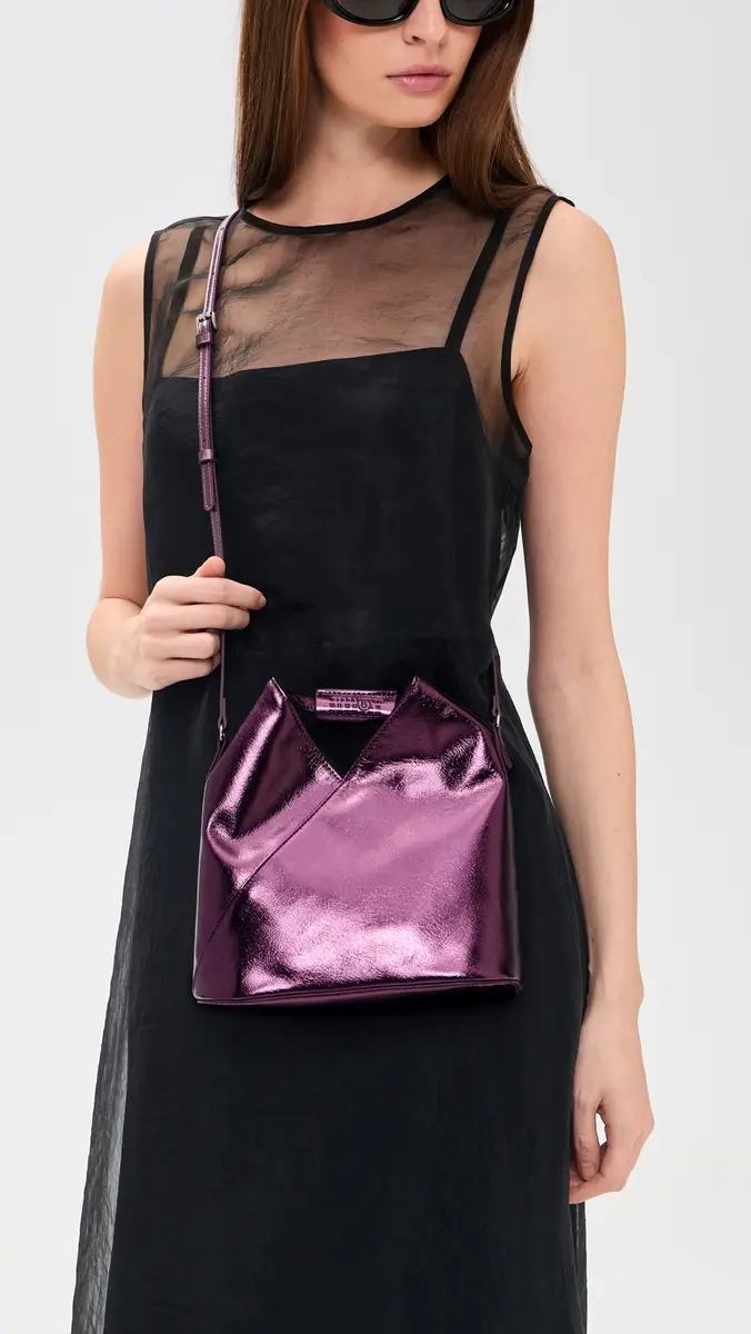 MM6 Maison Margiela Japanese Crossbody Bag Aubergine Gleam One Size | Thumbnail 3 MM6 Maison Margiela Japanese Crossbody Bag Aubergine Gleam One Size | Thumbnail 3