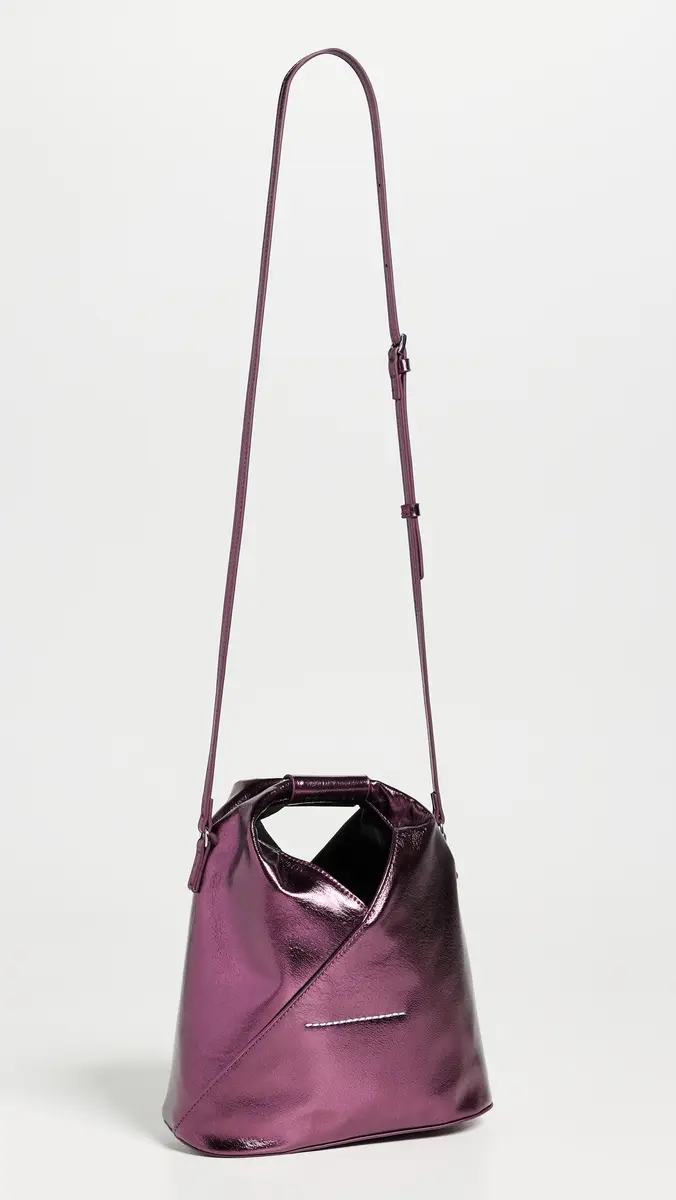 MM6 Maison Margiela Japanese Crossbody Bag Aubergine Gleam One Size | Thumbnail 4 MM6 Maison Margiela Japanese Crossbody Bag Aubergine Gleam One Size | Thumbnail 4