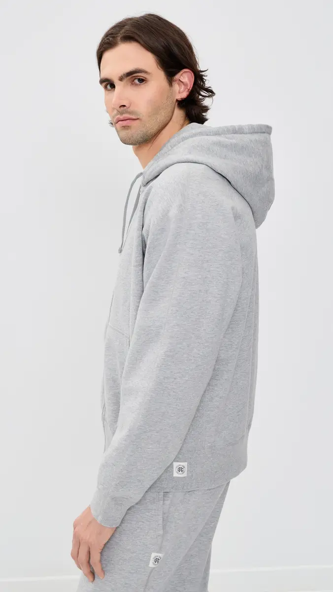 REIGNING CHAMP Mid-Weight Terry Relaxed Zip Hoodie | Thumbnail 4 REIGNING CHAMP Mid-Weight Terry Relaxed Zip Hoodie | Thumbnail 4
