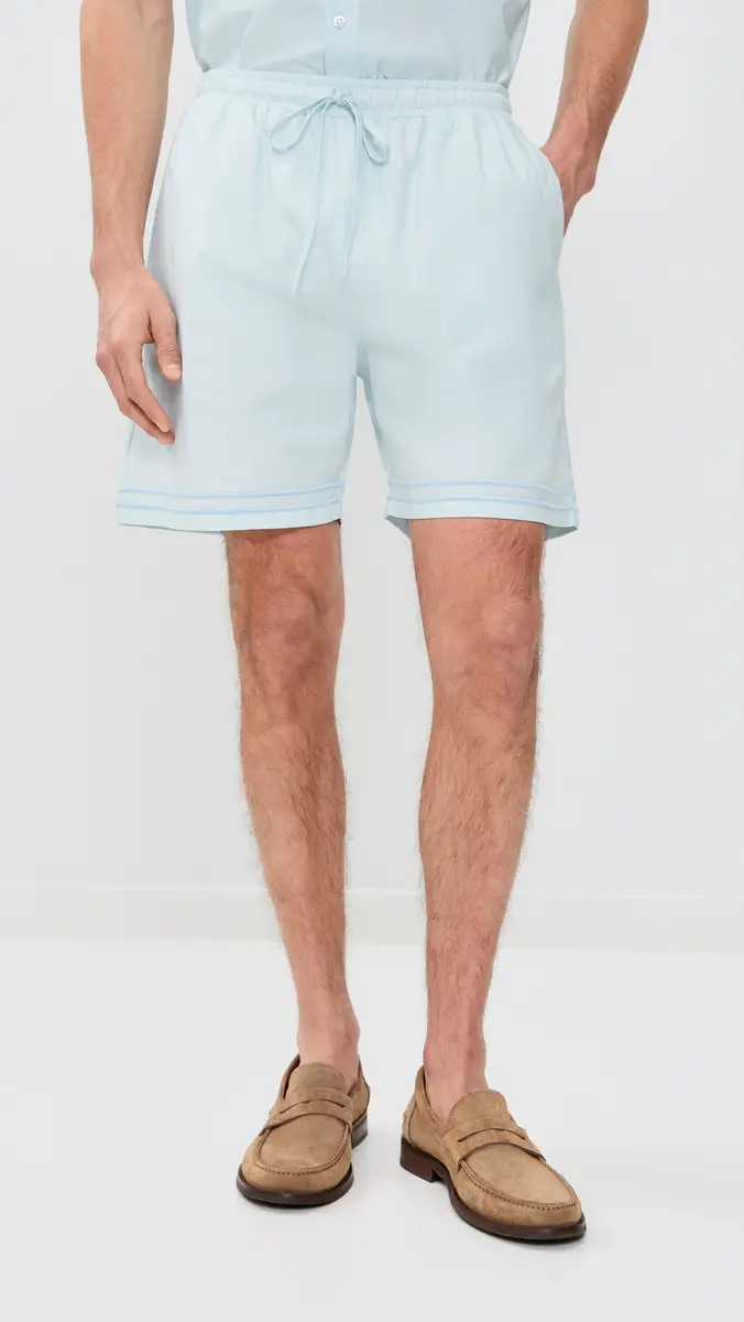 Fanm Mon Samet Embroidered Linen Shorts 6 | Thumbnail 2 Fanm Mon Samet Embroidered Linen Shorts 6 | Thumbnail 2