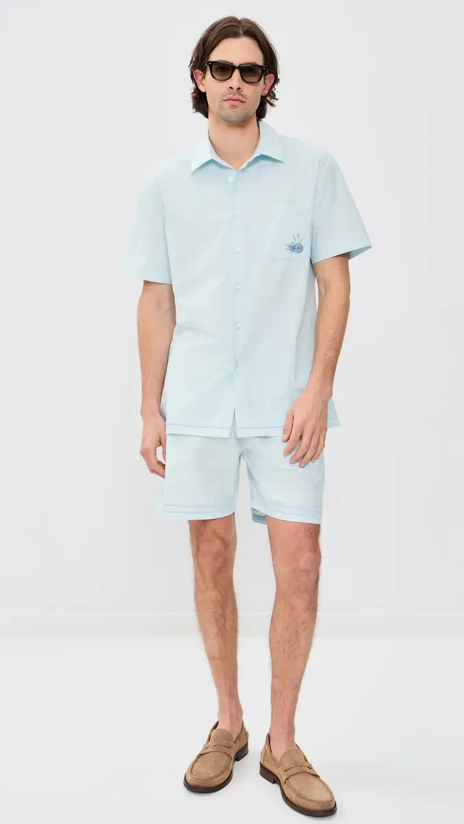 Fanm Mon Samet Embroidered Linen Shorts 6 | Thumbnail 5 Fanm Mon Samet Embroidered Linen Shorts 6 | Thumbnail 5