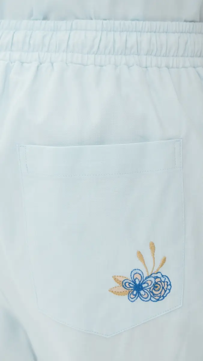 Fanm Mon Samet Embroidered Linen Shorts 6 | Thumbnail 6 Fanm Mon Samet Embroidered Linen Shorts 6 | Thumbnail 6
