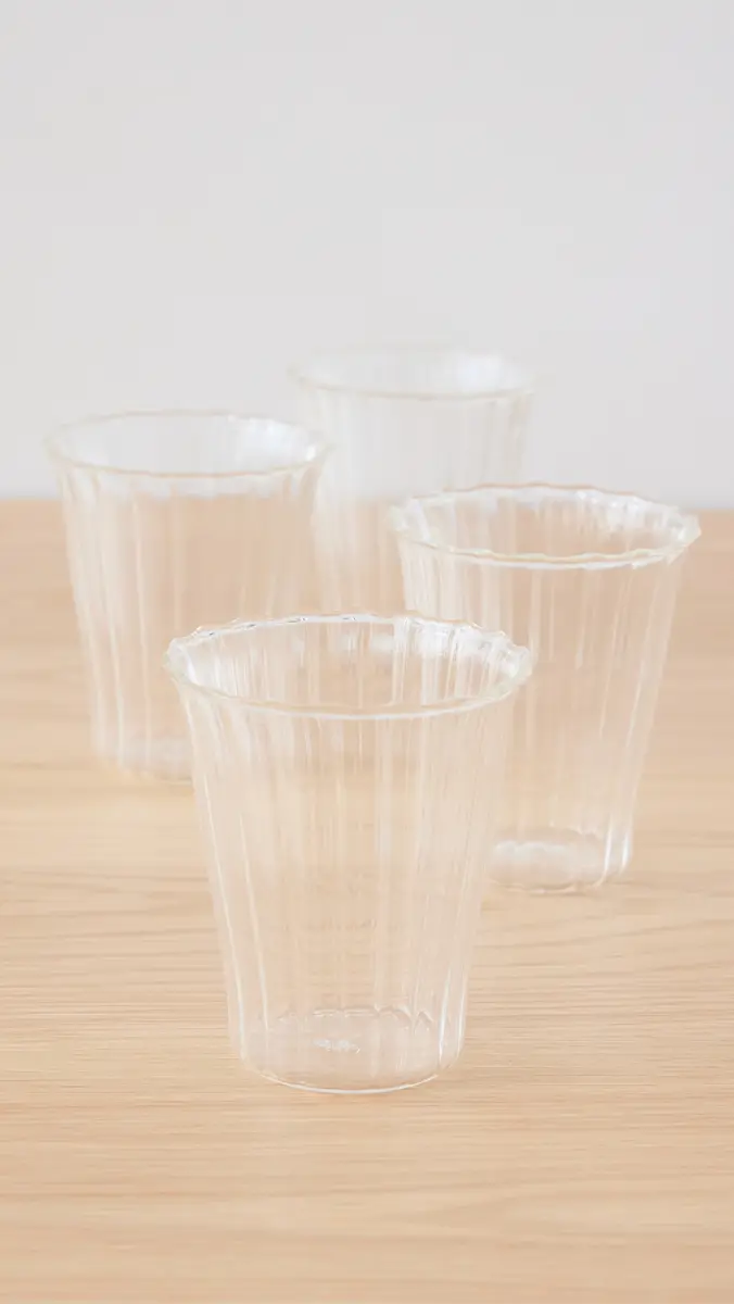 Sophie Lou Jacobsen Le Verre Petit Fluted Cups Set of 4 | Thumbnail 2 Sophie Lou Jacobsen Le Verre Petit Fluted Cups Set of 4 | Thumbnail 2
