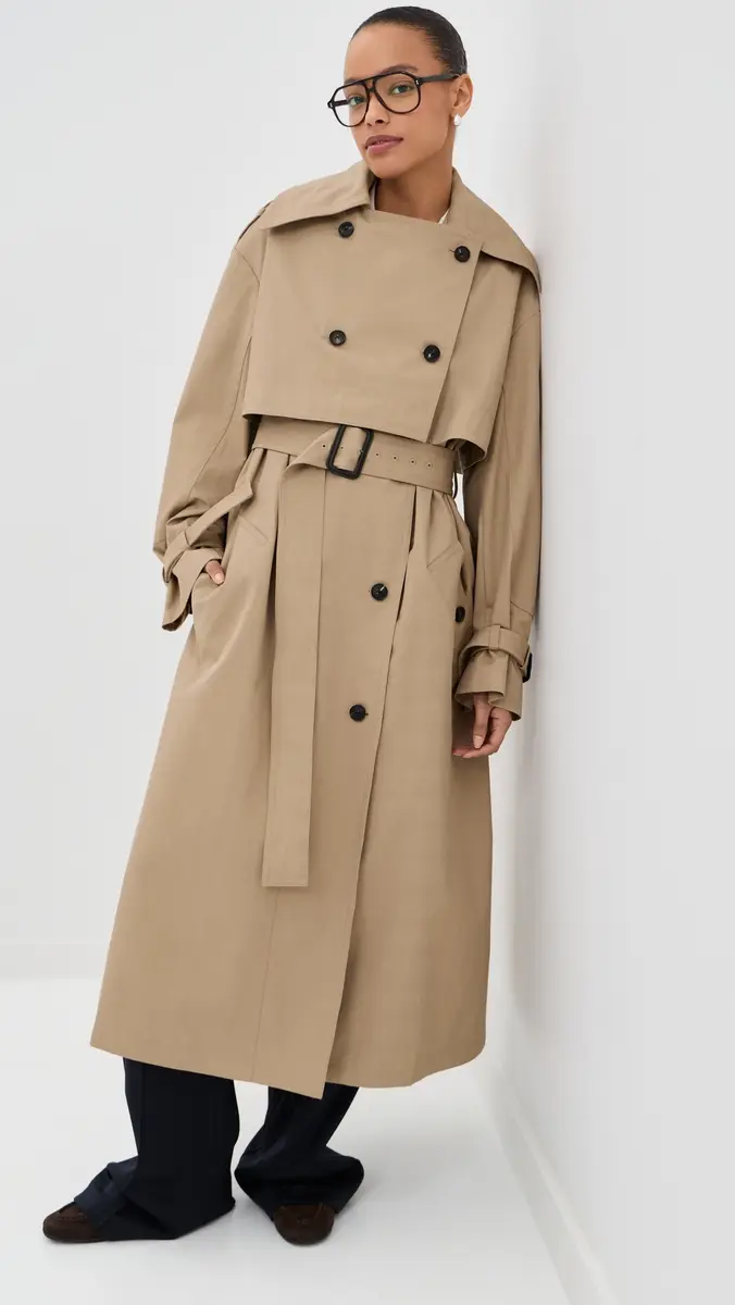 CO Double ayered Trench Coat Camel | Thumbnail 2 CO Double ayered Trench Coat Camel | Thumbnail 2