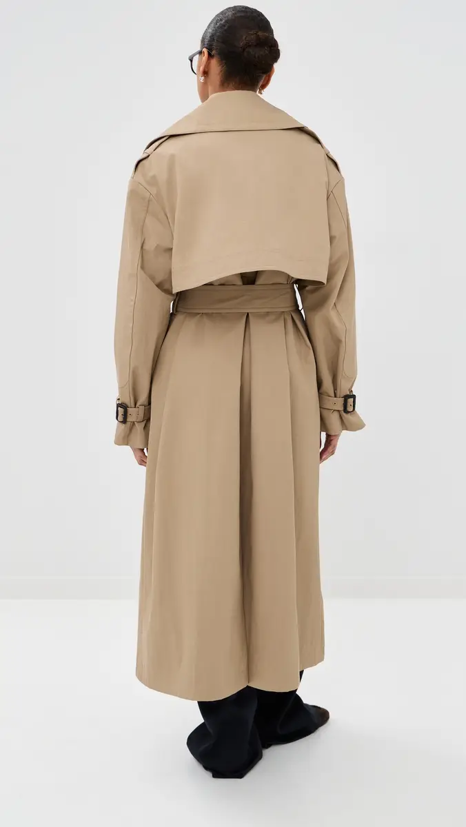 CO Double ayered Trench Coat Camel | Thumbnail 3 CO Double ayered Trench Coat Camel | Thumbnail 3