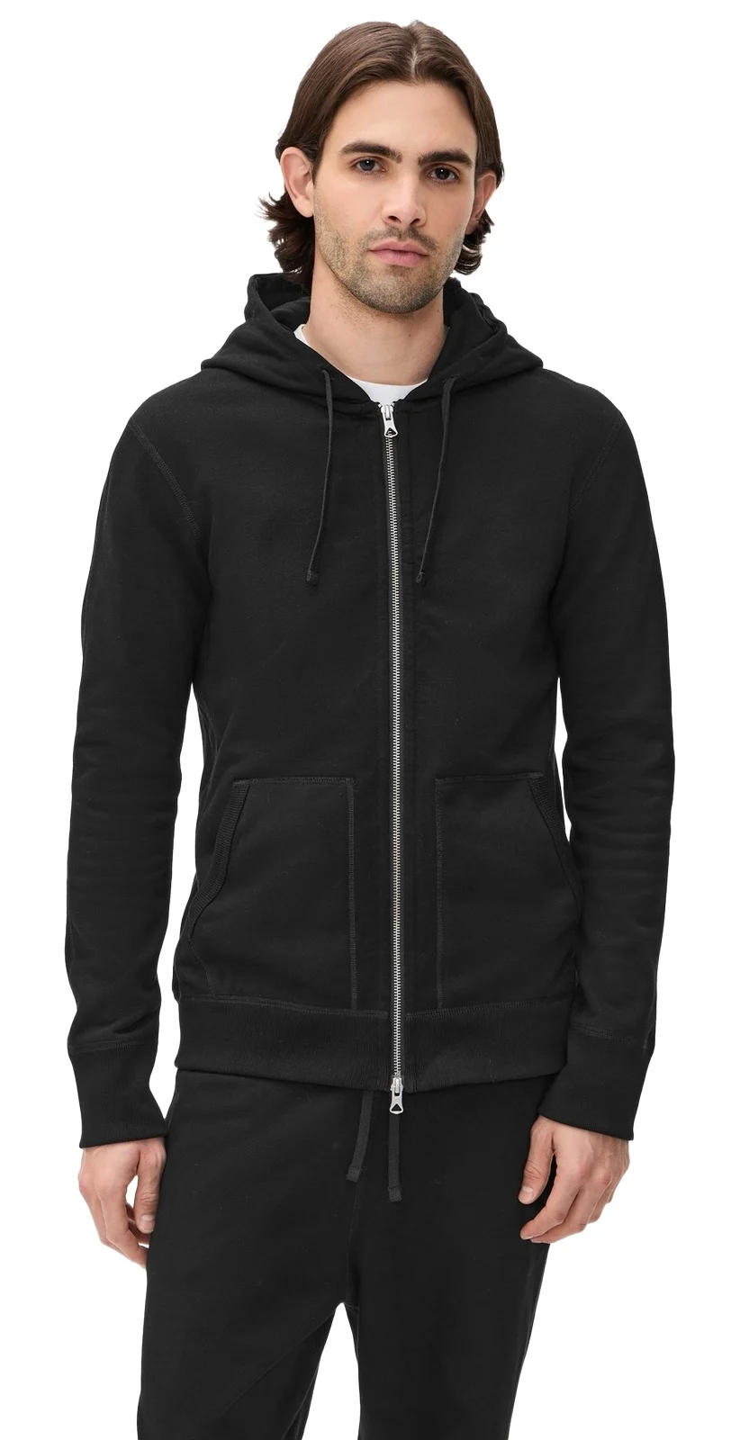 REIGNING CHAMP Mid-Weight Terry Slim Zip Hoodie