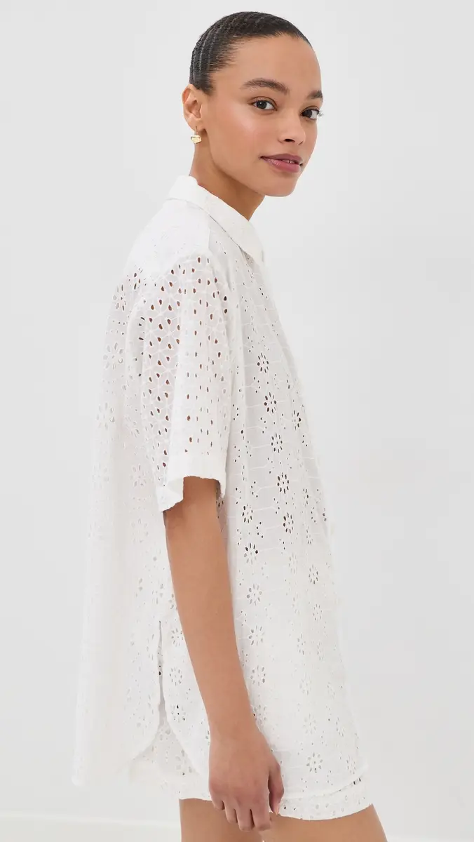 Polo Ralph Lauren Short Sleeve Shirt & Shorts Set White | Thumbnail 5