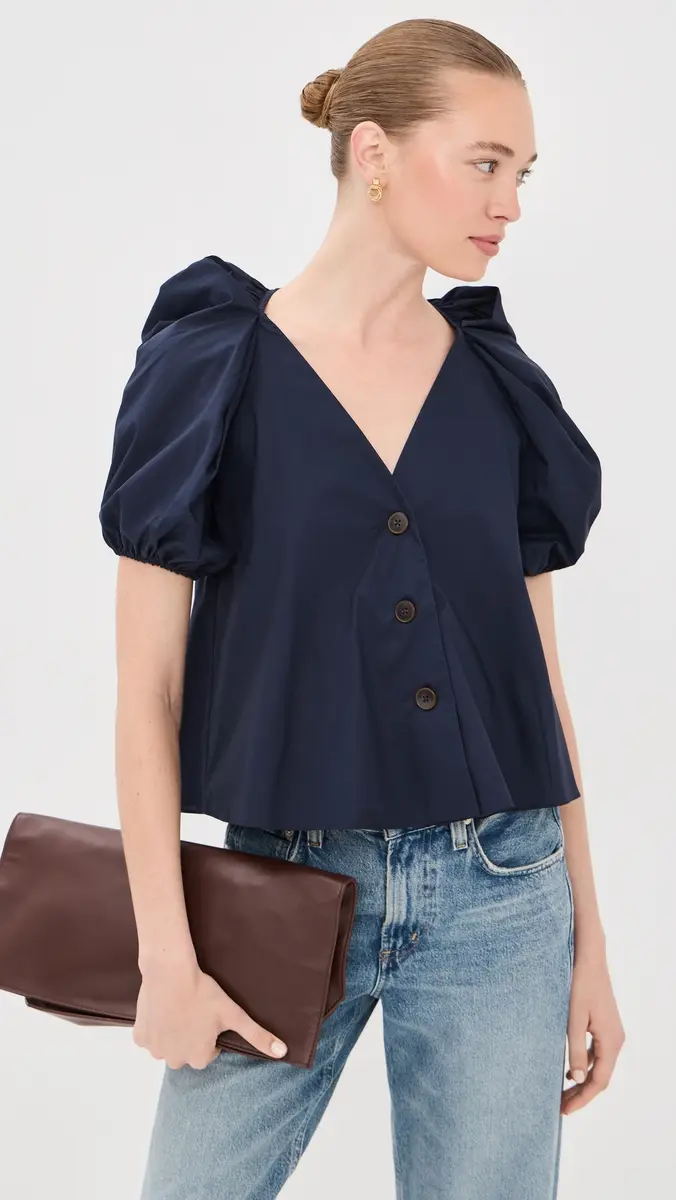 Kika Vargas Harpa Top Navy | Thumbnail 2 Kika Vargas Harpa Top Navy | Thumbnail 2