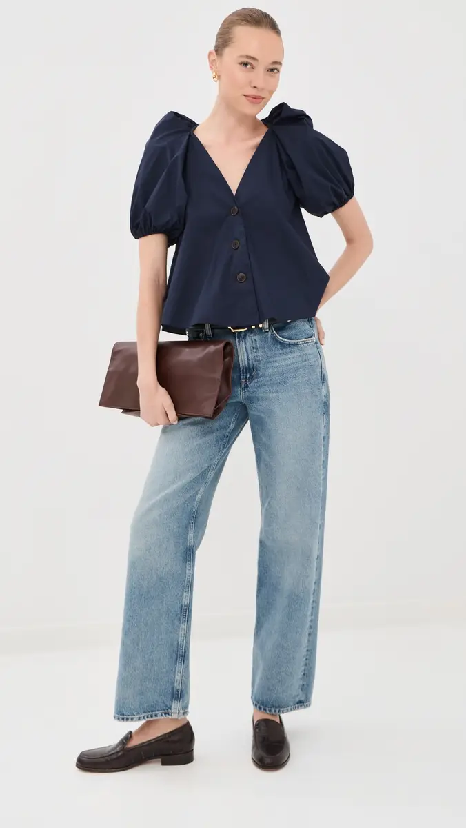 Kika Vargas Harpa Top Navy | Thumbnail 5 Kika Vargas Harpa Top Navy | Thumbnail 5