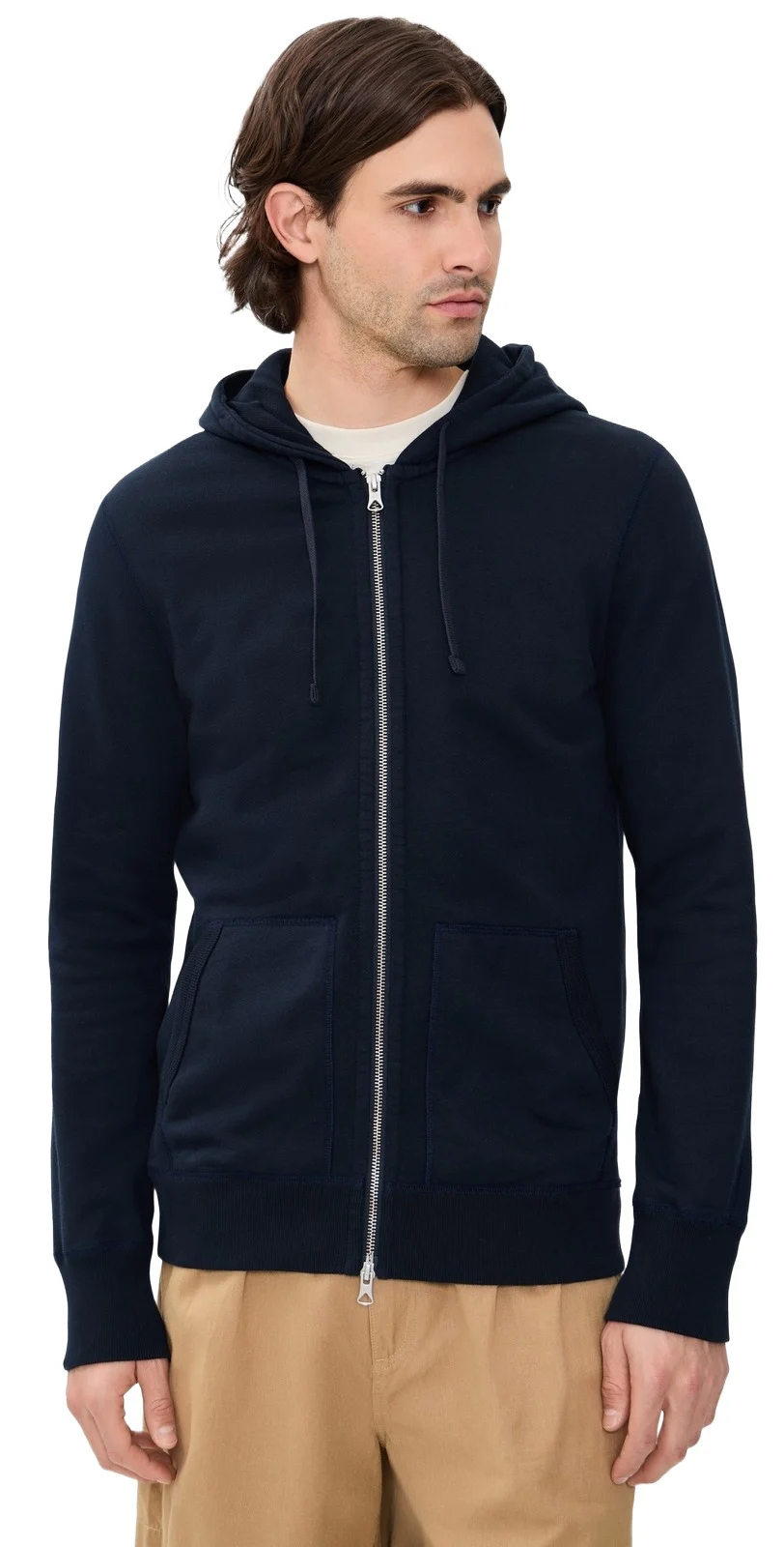 REIGNING CHAMP Midweight Terry Slim Zip Hoodie