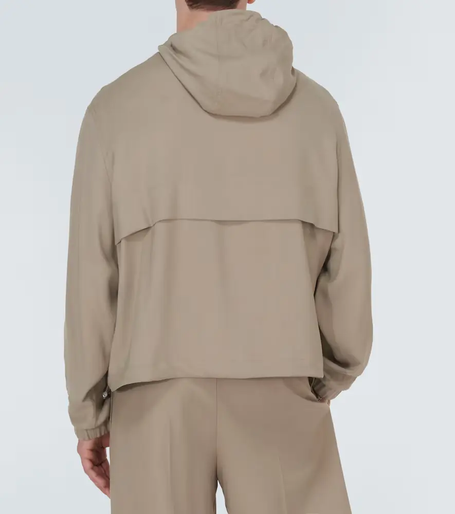 AMI PARIS Hooded half-zip twill jacket | Thumbnail 2 AMI PARIS Hooded half-zip twill jacket | Thumbnail 2