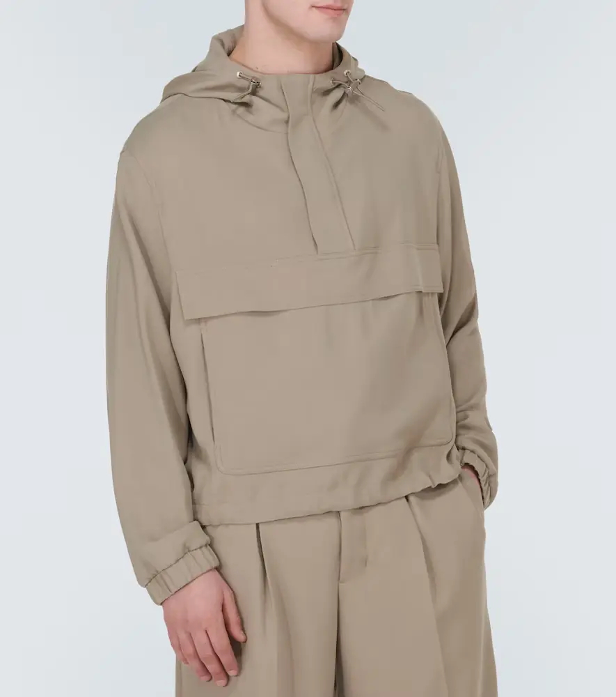 AMI PARIS Hooded half-zip twill jacket | Thumbnail 3 AMI PARIS Hooded half-zip twill jacket | Thumbnail 3
