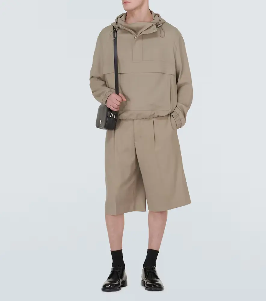 AMI PARIS Hooded half-zip twill jacket | Thumbnail 4 AMI PARIS Hooded half-zip twill jacket | Thumbnail 4