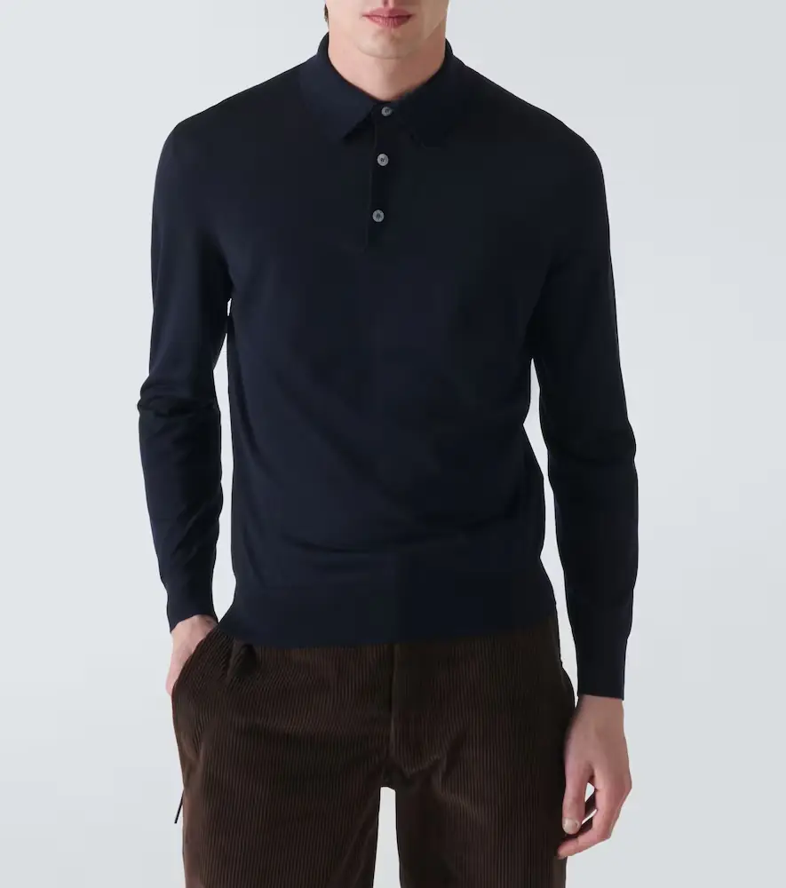 Zegna Wool polo shirt | Thumbnail 4 Zegna Wool polo shirt | Thumbnail 4