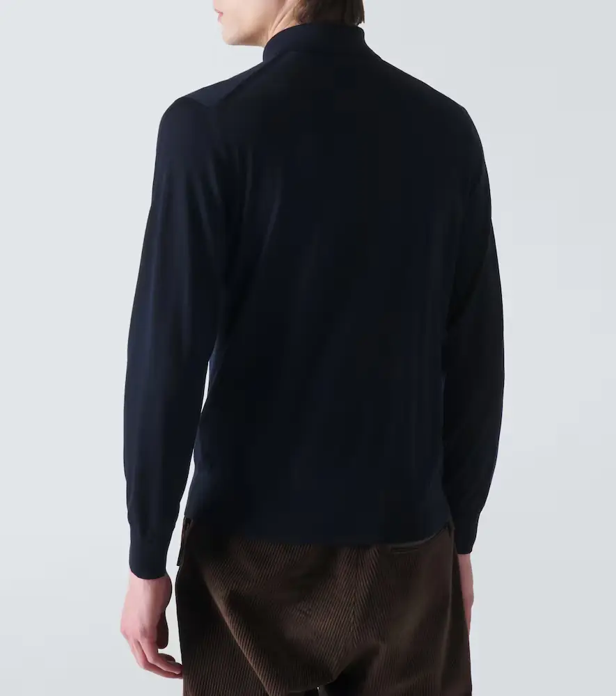 Zegna Wool polo shirt | Thumbnail 5 Zegna Wool polo shirt | Thumbnail 5