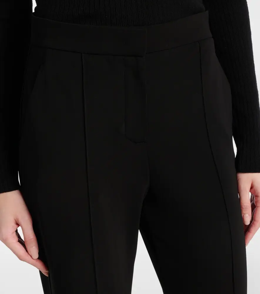 Max Mara Dinda high-rise jersey straight pants | Thumbnail 4 Max Mara Dinda high-rise jersey straight pants | Thumbnail 4