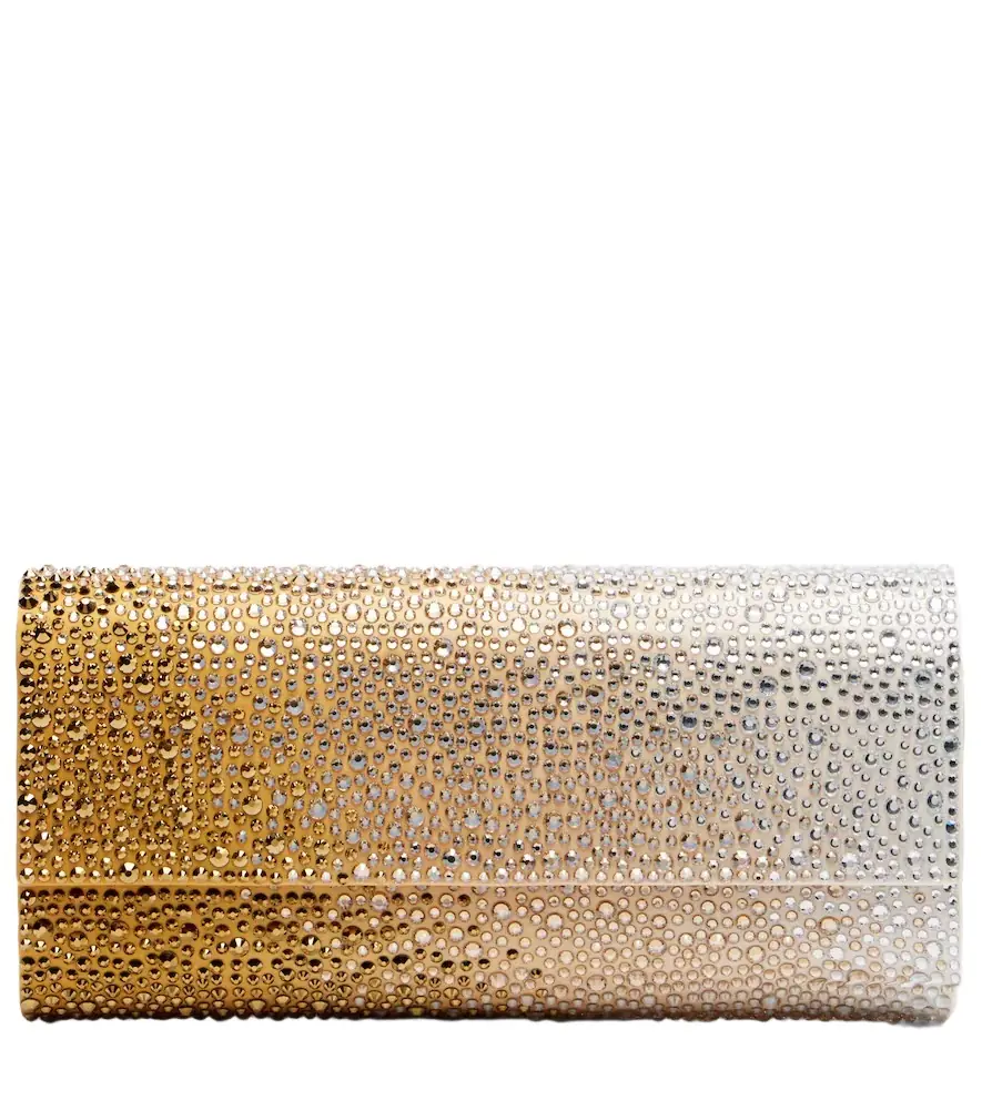 Gradient Perry crystal-embellished clutch Gradient Perry crystal-embellished clutch