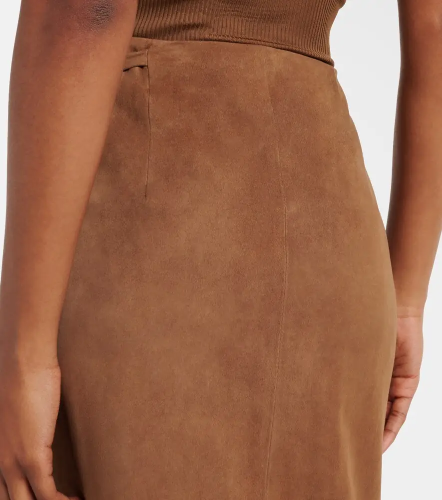 Nour Hammour Leather wrap skirt | Thumbnail 4
