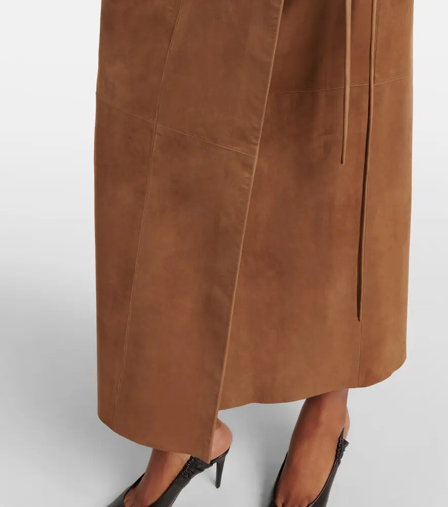 Nour Hammour Leather wrap skirt | Thumbnail 5
