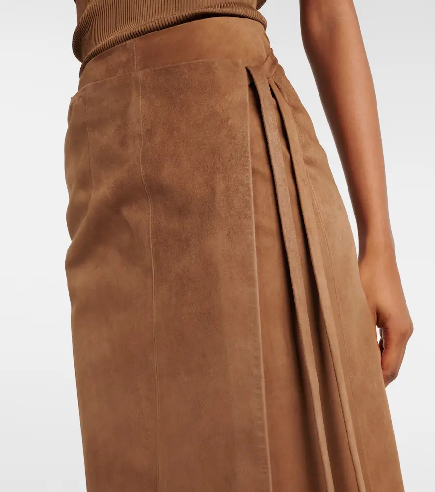 Nour Hammour Leather wrap skirt | Thumbnail 6