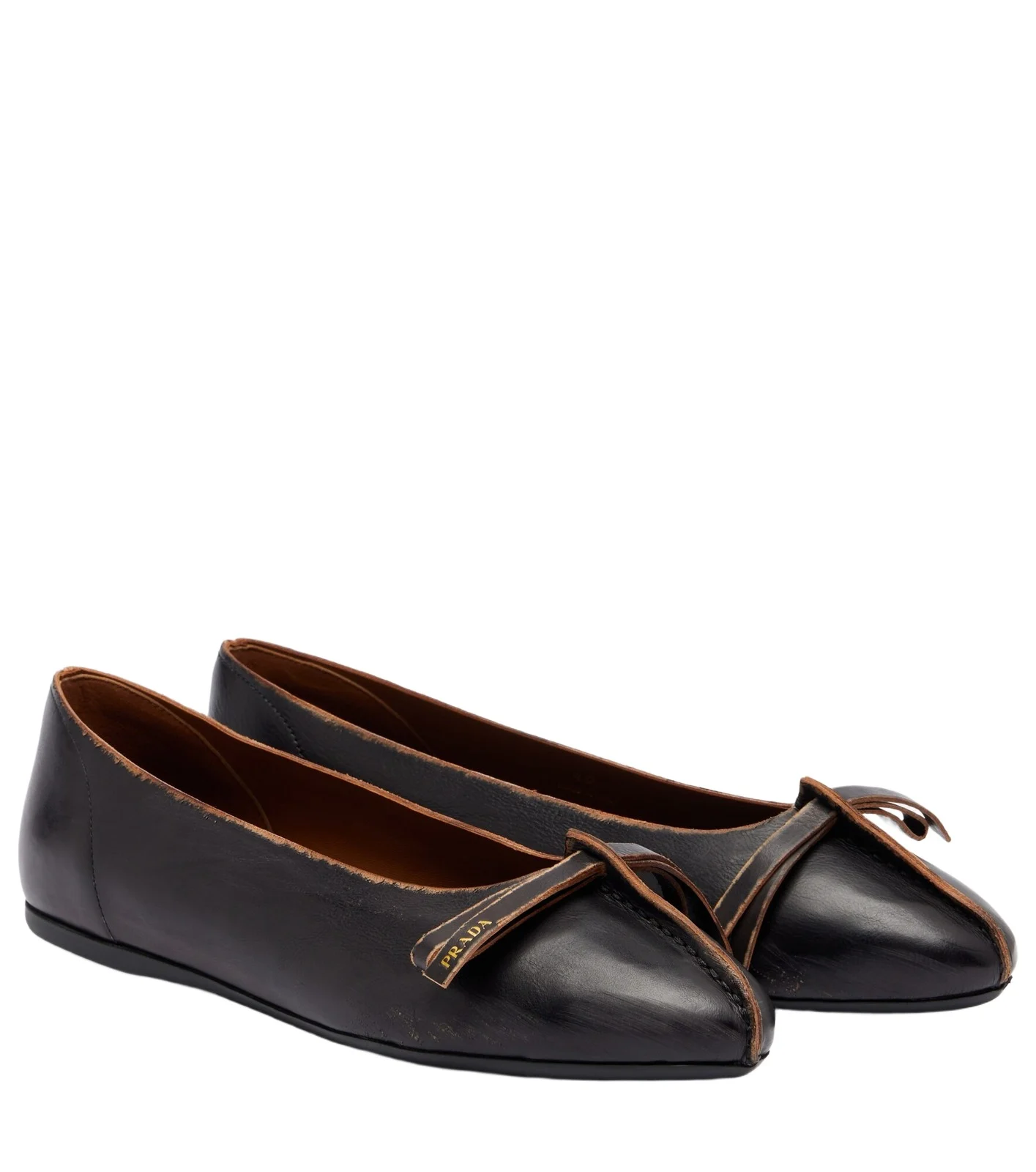 Prada Leather ballet flats