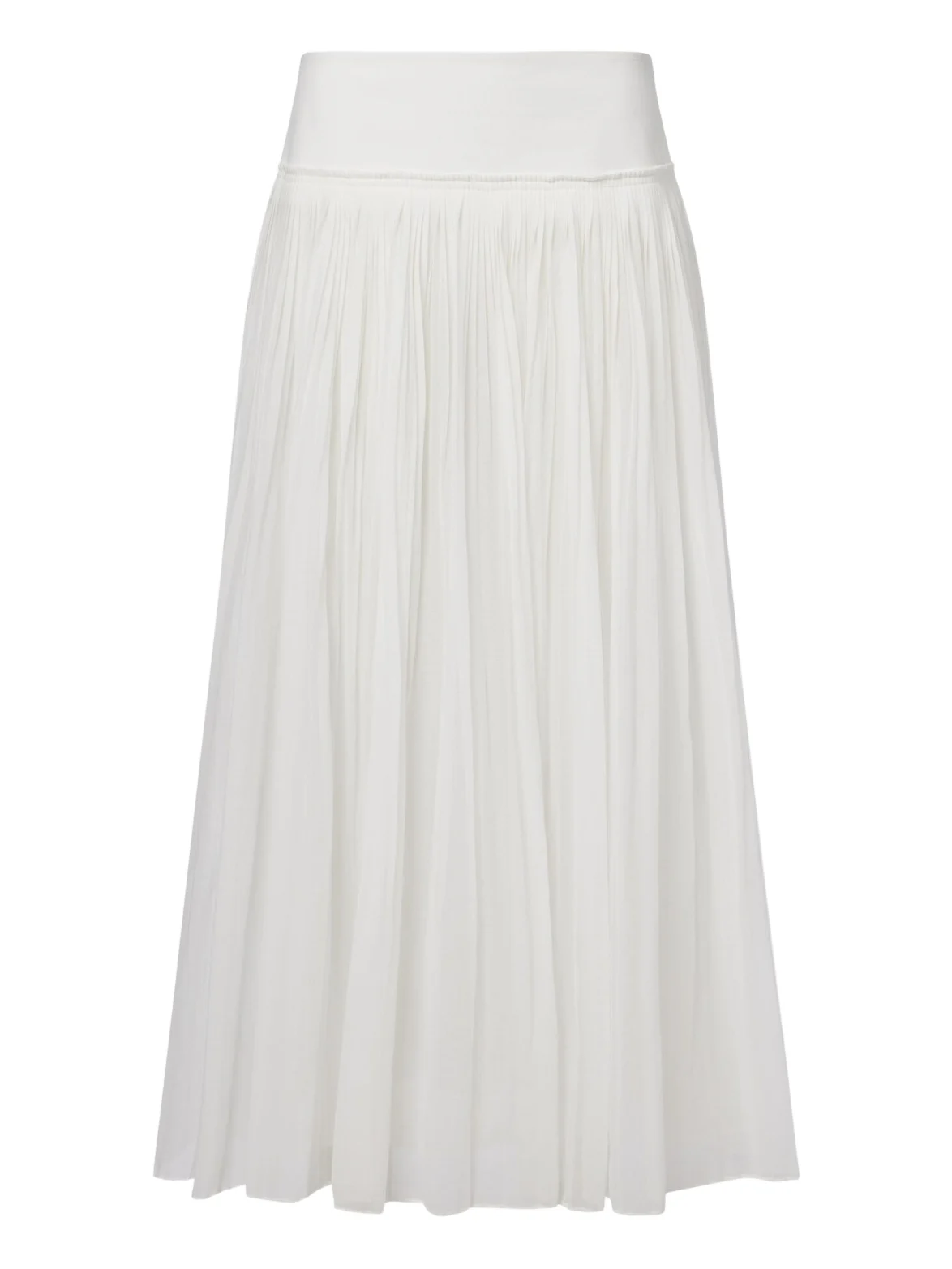 Pleated cotton muslin maxi skirt Pleated cotton muslin maxi skirt