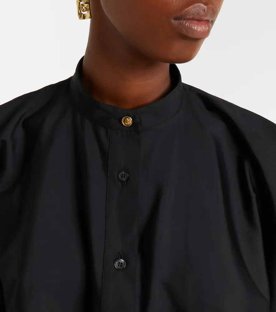 La DoubleJ Foulard embroidered cropped cotton shirt | Thumbnail 2