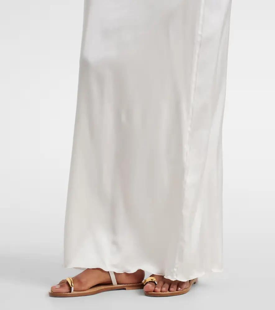 Oseree Oséree Bridal lace-trimmed satin maxi dress | Thumbnail 2