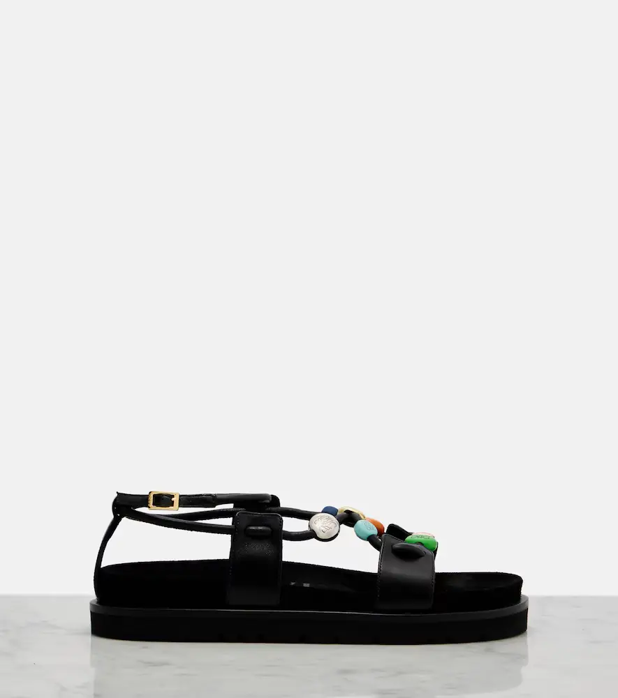 Loewe Paula's Ibiza Pebble Beads leather sandals | Thumbnail 2
