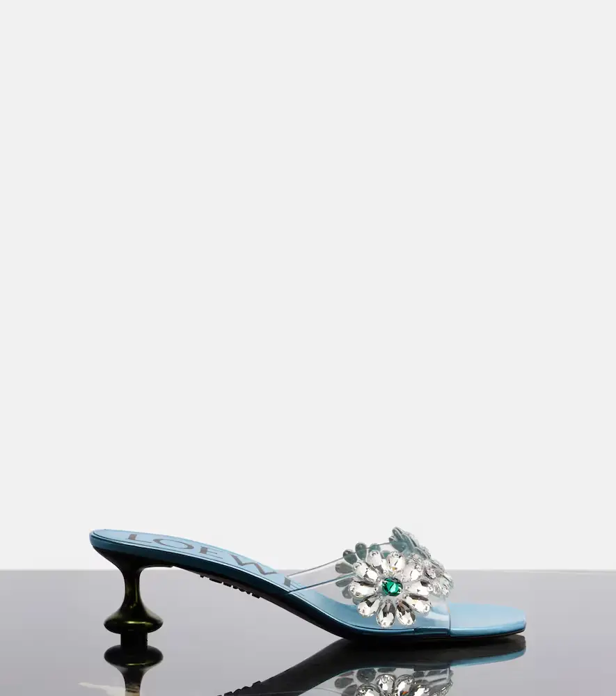 Loewe Paula's Ibiza Toy Crystal Flowers mules | Thumbnail 3