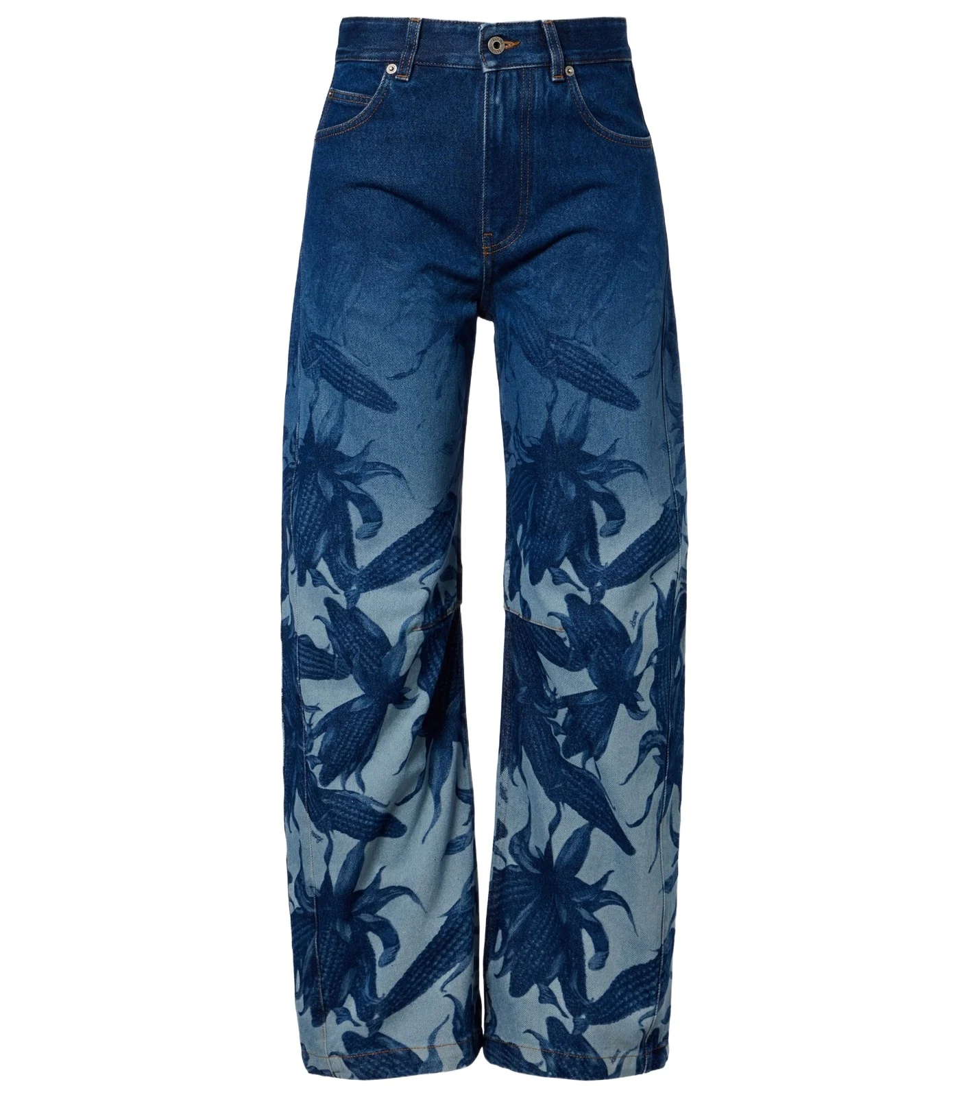 Paula's Ibiza printed barrel-leg jeans Paula's Ibiza printed barrel-leg jeans