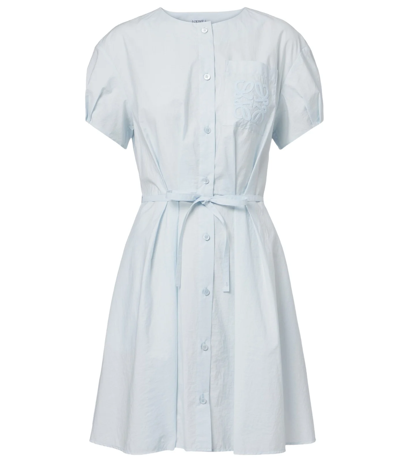 Paula's Ibiza Anagram cotton-blend shirt dress